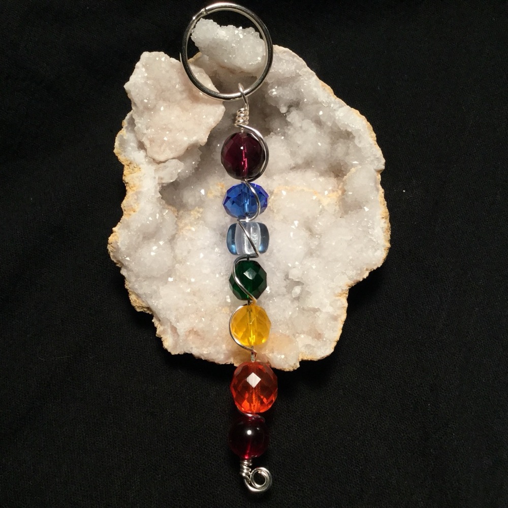Multicolor Beaded Chakra sun catcher